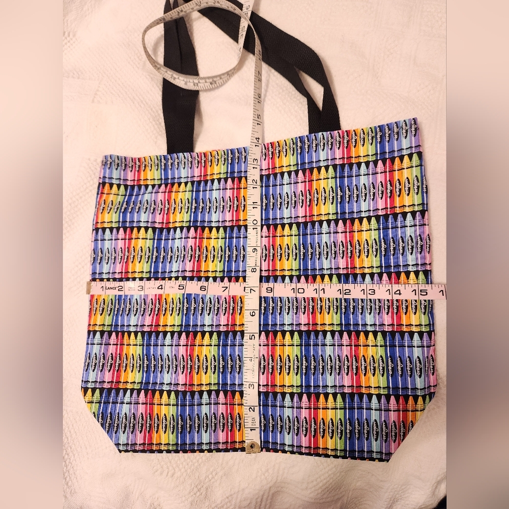 Handmade Crayons themed Tote Bag - Picture 3 of 5